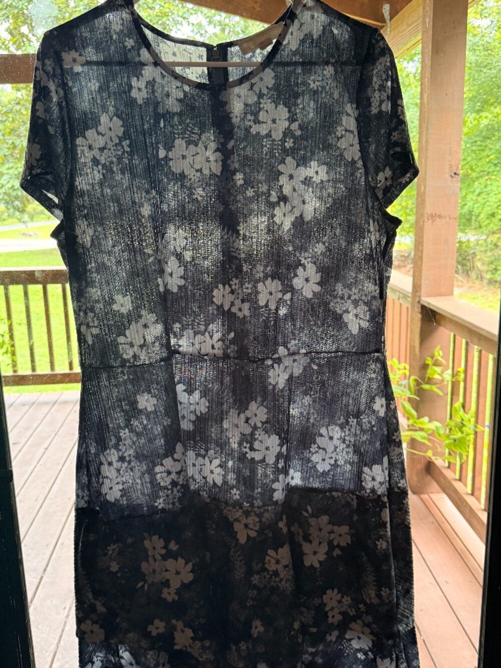 Floral Short Sleeve Mini Dress